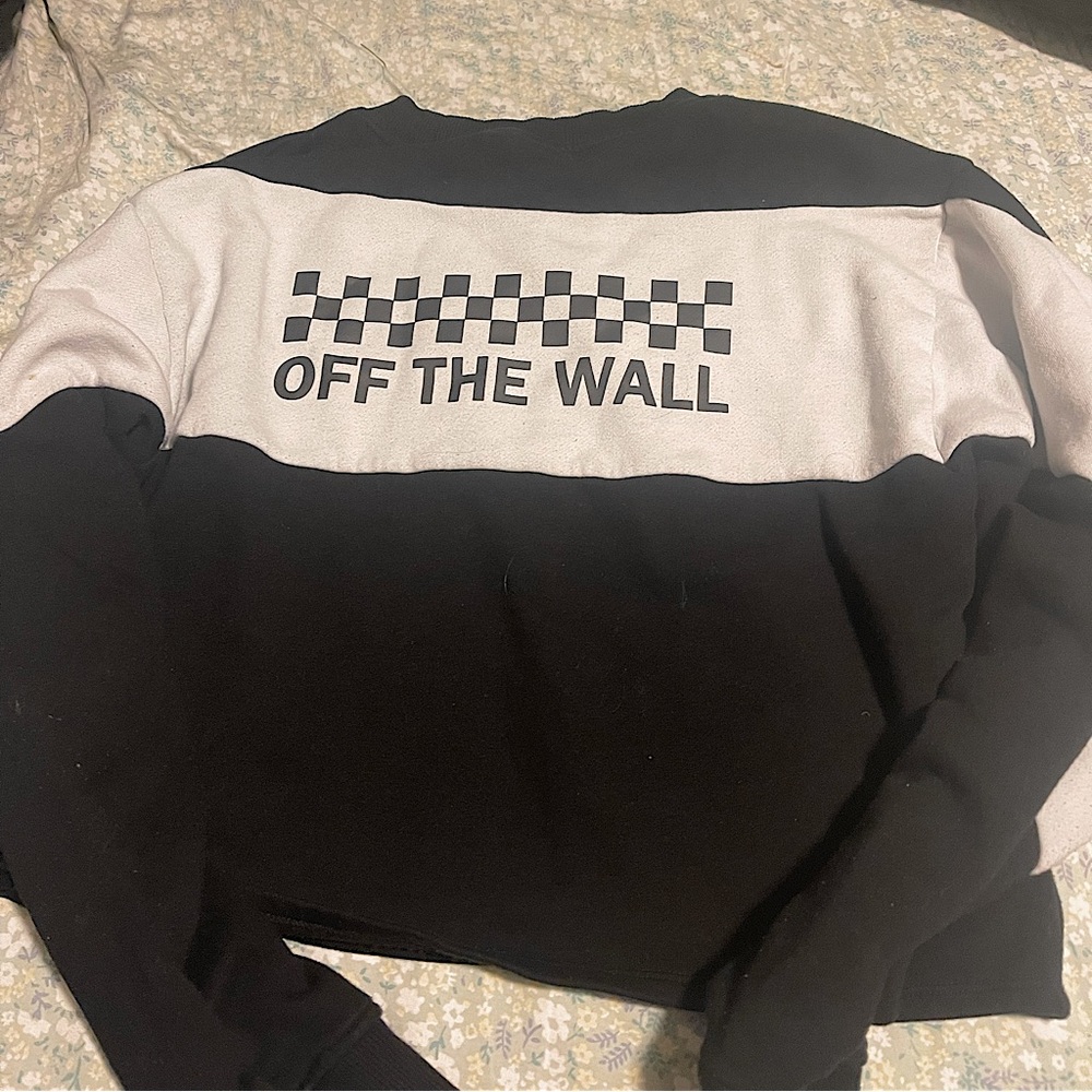 Black and white vans hoodie. Size: medium. Only worn a few times. Good condition